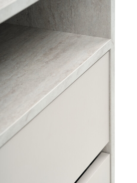 Cómoda BILLUND 3 cajones travertino/beige Cómoda BILLUND 3 cajones travertino/beige