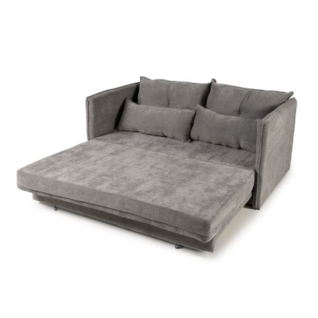 Sofá Cama Maya - Tela Microfibra Berlin 06 (Grafito)
