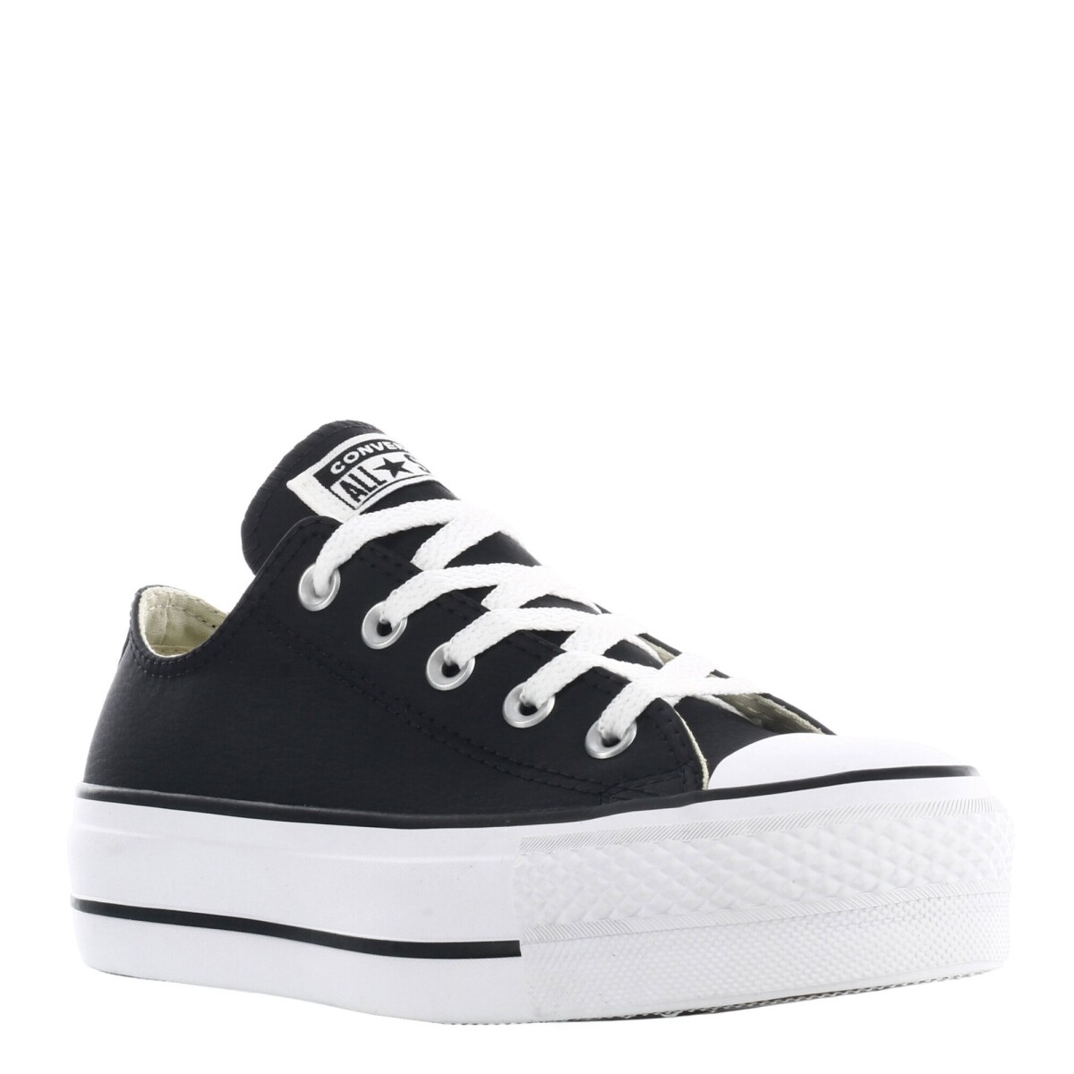 Championes Unisex Converse Plataforma Chuck Taylor Lift - Negro - Blanco 