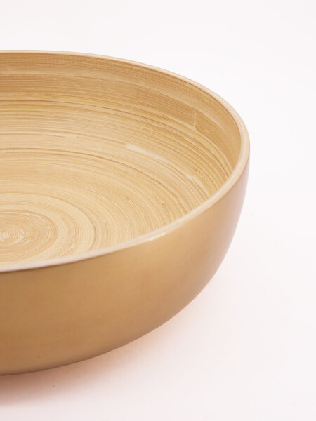BOWL DE BAMBÚ DORADO