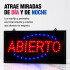 Cartel Luminoso Led Abierto 220 Volt Local Comercial Super Descentrado