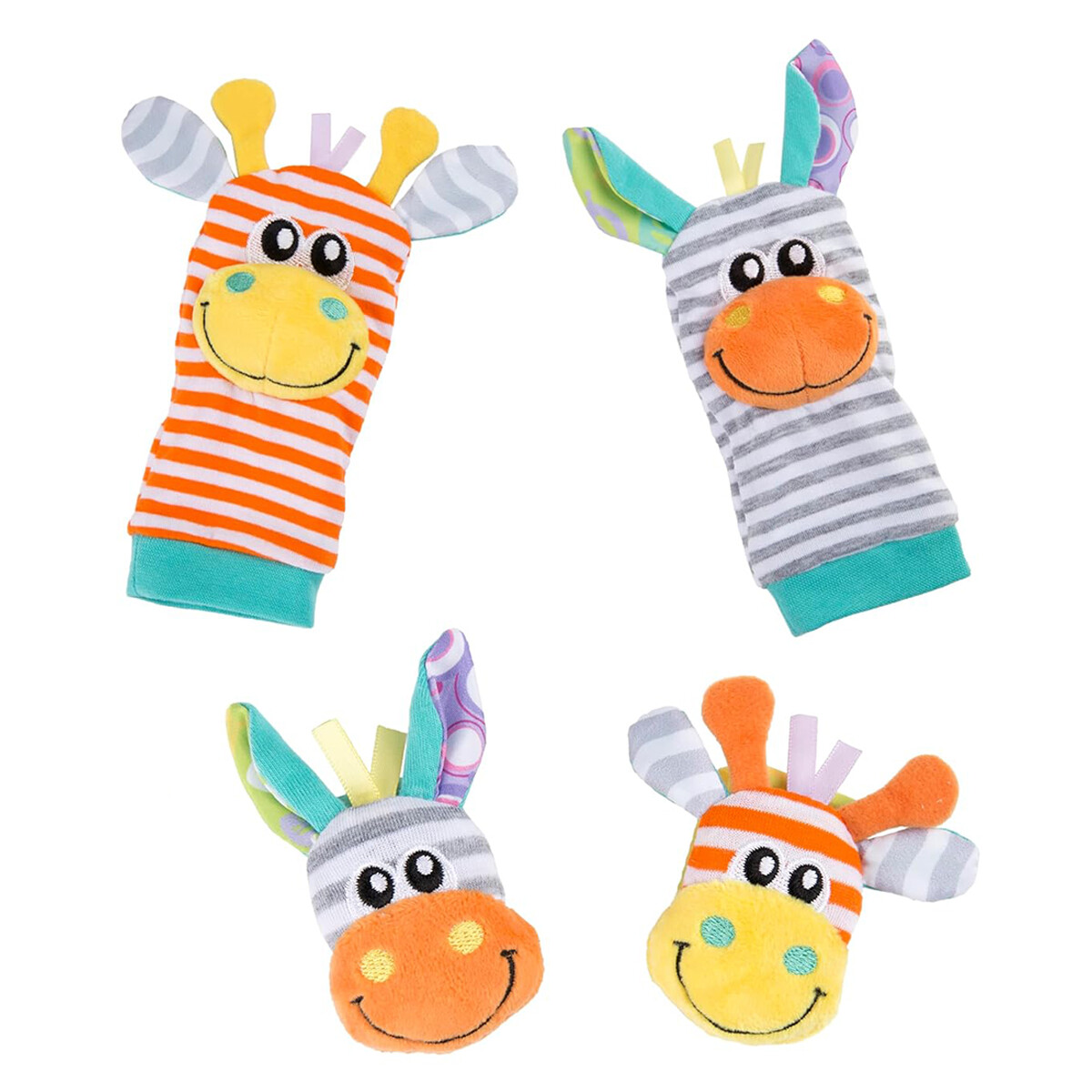 Sonajero Playgro 188406 De Muñeca Y Títere De Pies Jungle Ub 