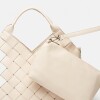 Shopper Rivera en efecto cuero graneado Natural