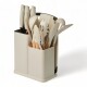 Set 19 Utensilios De Cocina Con Cuchillo Y Tabla Beige