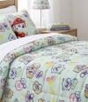 Acolchado Infantil Paw Patrol Microfibra 1 Plaza Rosa