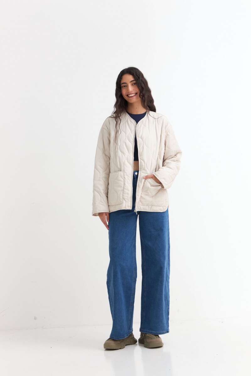 Campera acolchada liviana CRUDO