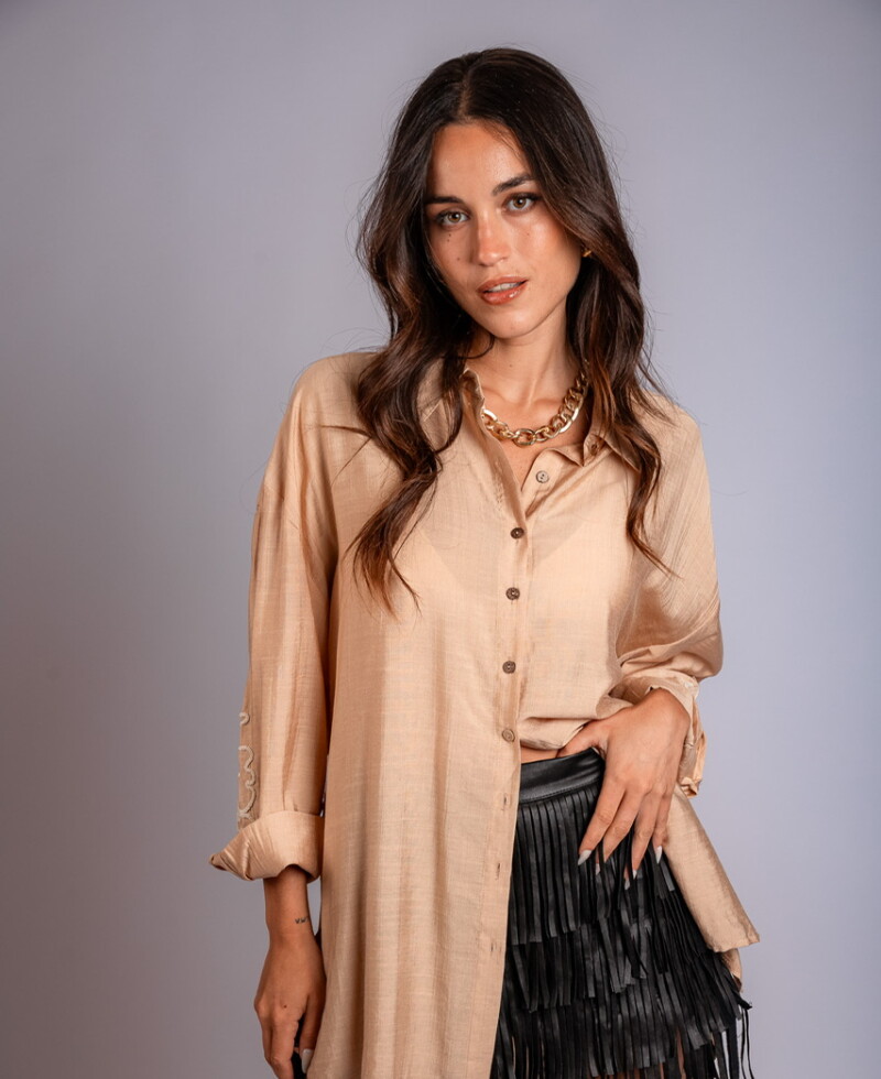 Camisa Mikonos (PRE VENTA) beige