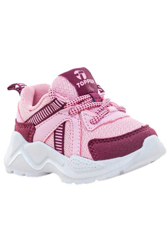 CALZADO DEPORTIVO CHALPA BEBE CORDONES Rosa-viejo