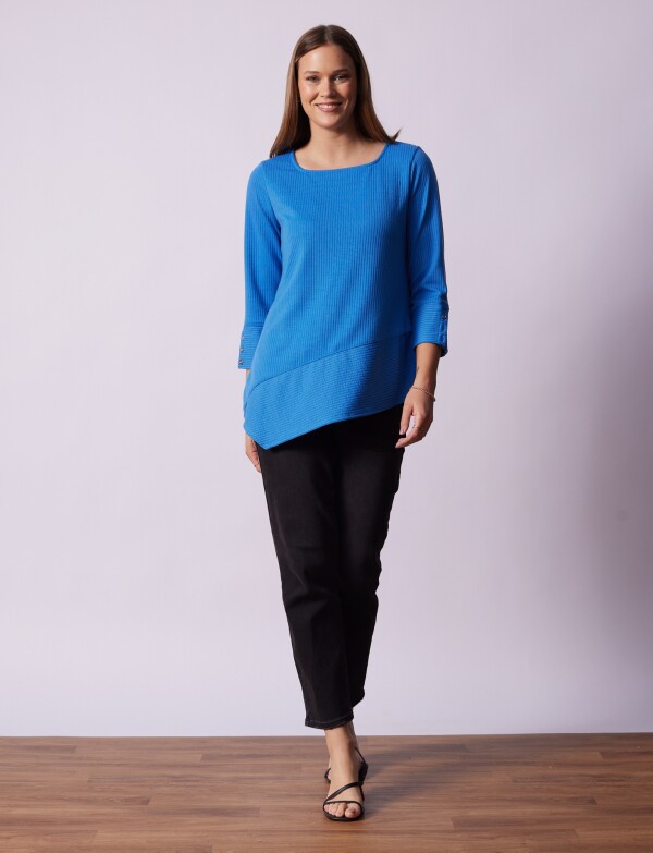 Blusa Tejida CELESTE OSCURO
