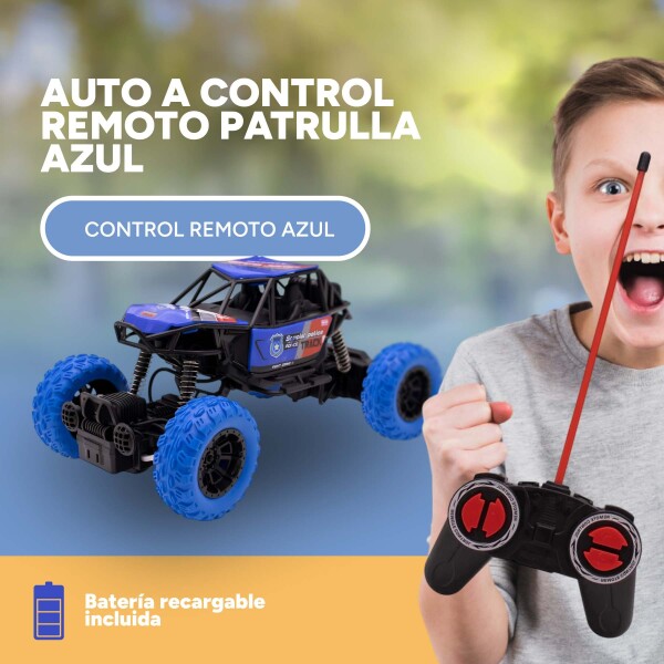 Auto Arenero Control Remoto Rc Todo Terreno OffRoad Trepador Color Azul