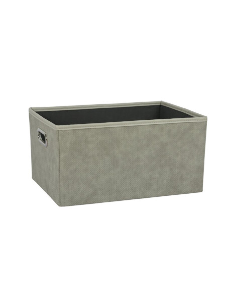 CESTO ORGANIZADOR RECT 39X28XH20CM PU GRIS CESTO ORGANIZADOR RECT 39X28XH20CM PU GRIS