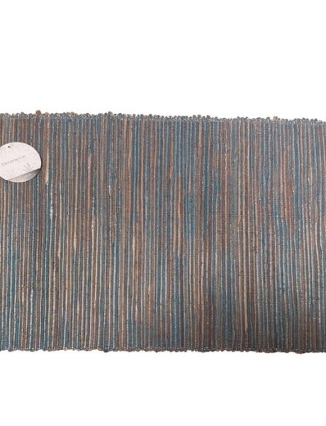 INDIVIDUAL JACINTO DE AGUA 35x48CM PLATA/AZUL INDIVIDUAL JACINTO DE AGUA 35x48CM PLATA/AZUL