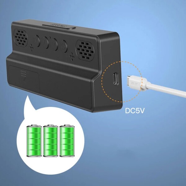 Reloj Despertador Digital Led Temperatura Usb Pilas Alarma Color Variante Blanco