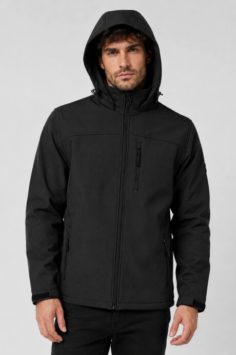 Campera de Neopreno para hombre con capucha desmontable Color Negro