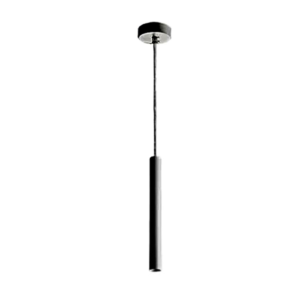 Colgante LED integr. negro 4,5W cálida Ø28.5x350mm NV0914