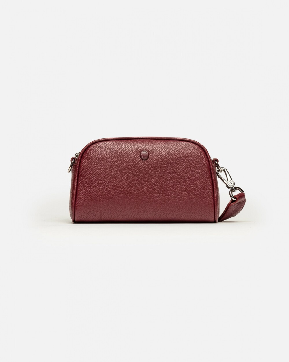 Bandolera Hazel en efecto cuero Bordeaux
