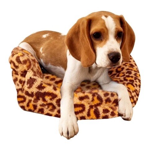 Cama Cucha Colchon Puff Antiestress Mascota Comoda Color Variante Animalprint