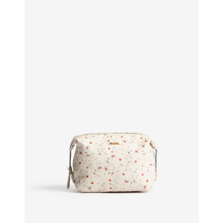 Porta Cosméticos Con Cierre Estampado Flores