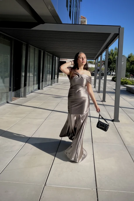 Vestido Helena Gris