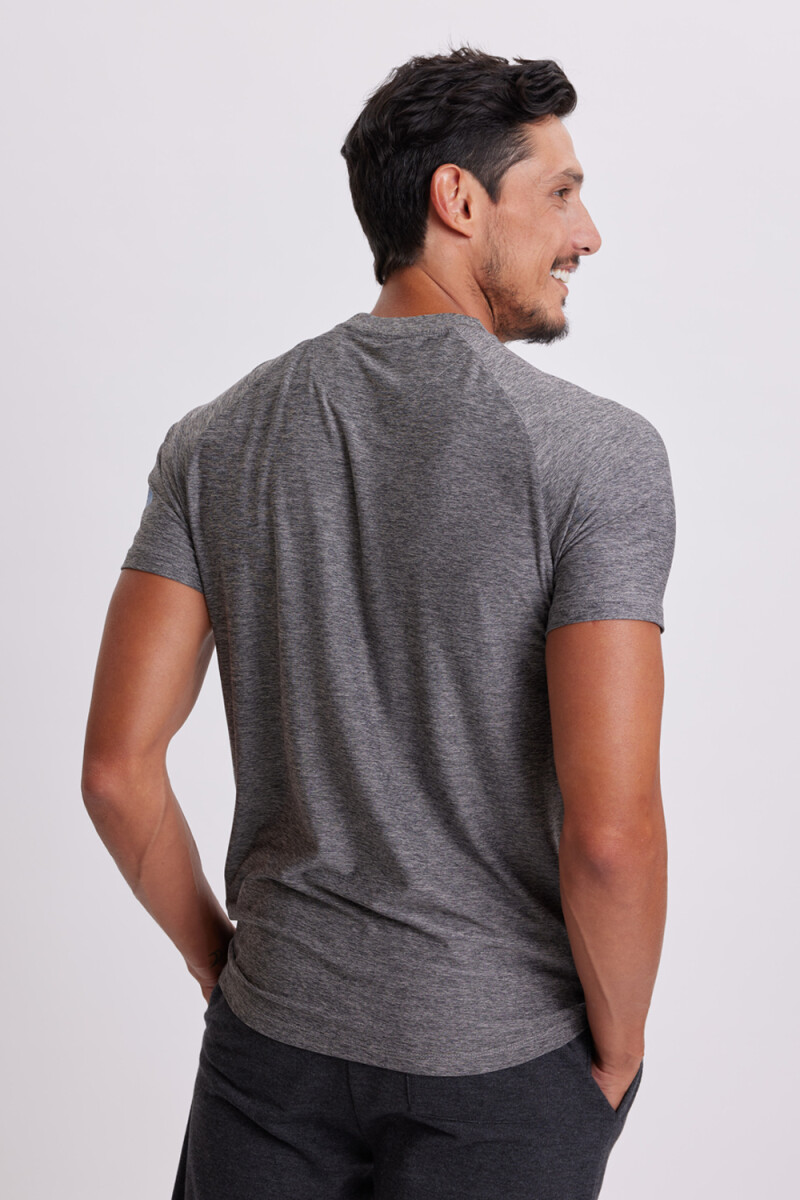 Remera manga corta Fitness Gris