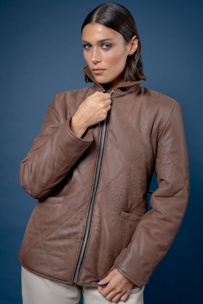 Puffer lia Chocolate gastado