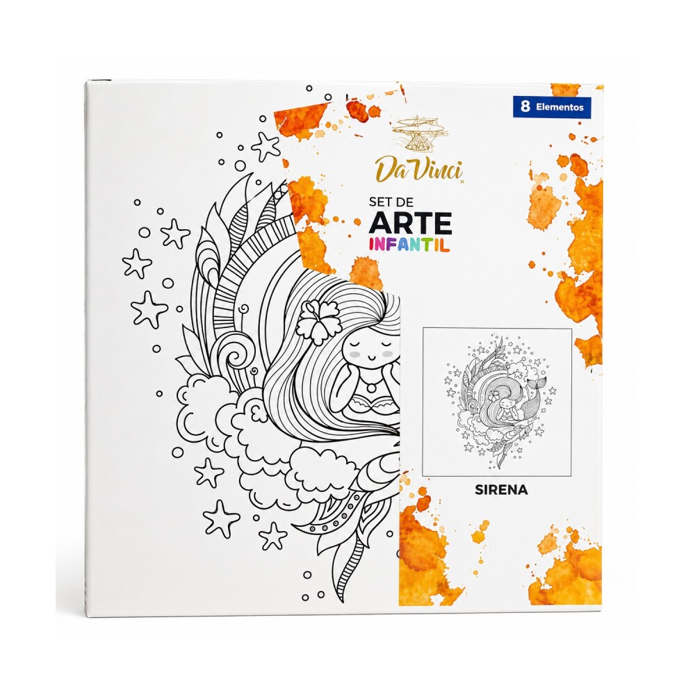 Set Bastidor Con Pinturas Davinci Sirena Da Vinci SET BASTIDOR CON PINTURAS DAVINCI 16002-1 SIRENA