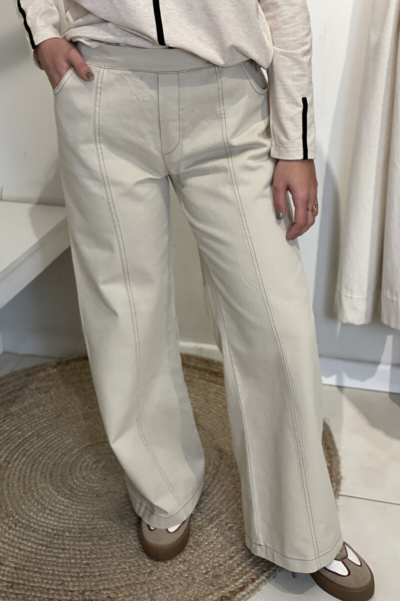Pantalon cotidiano - Natural 