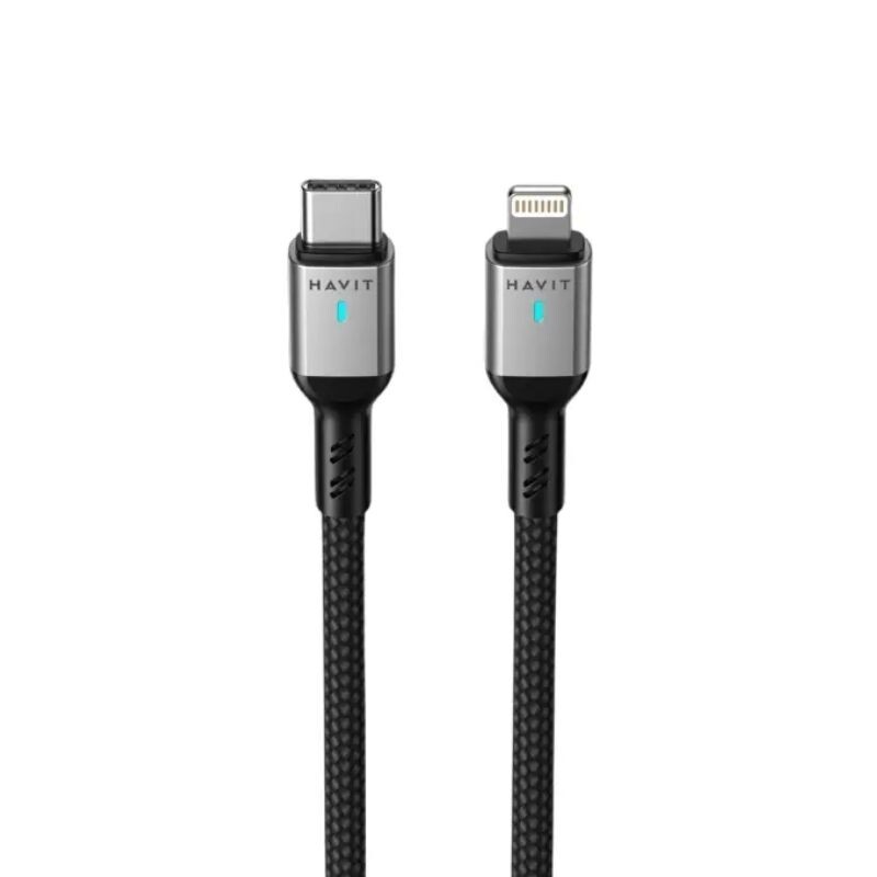 Cable Havit USB-C / Lightning 1M 30W Cordon CB6316 Cable Havit USB-C / Lightning 1M 30W Cordon CB6316