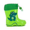 Macri Bota Lluvia Niños Dino Verde
