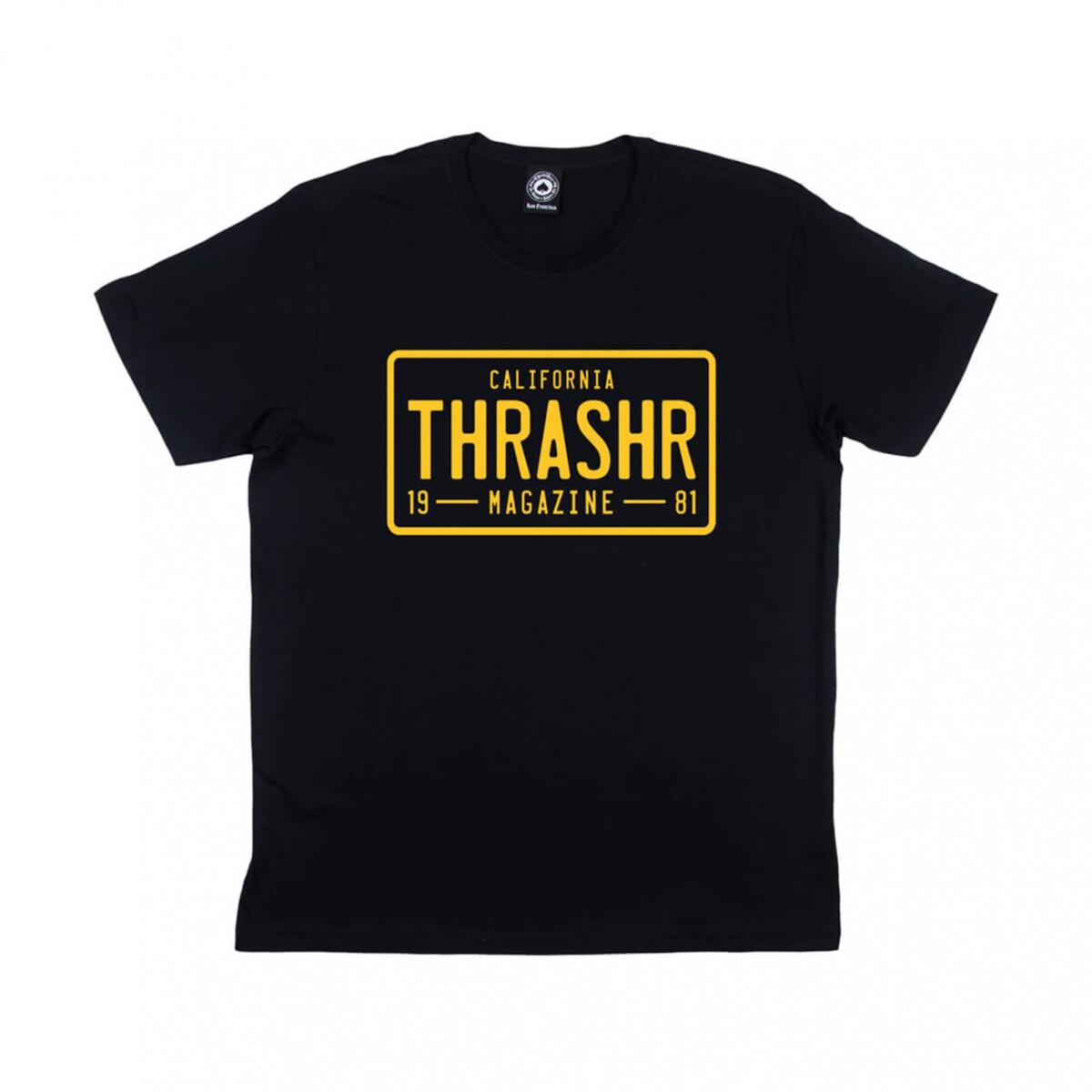 REMERA THRASHER LICENSE PLATE - Black 