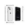 Protector rígido iPhone 15 transparente gris con brillos Protector Rígido Iphone 15 Transparente Gris Con Brillos