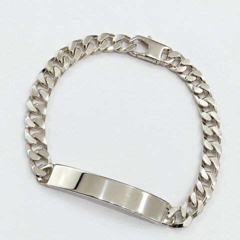 Pulsera con placa para grabar Pulsera con placa para grabar
