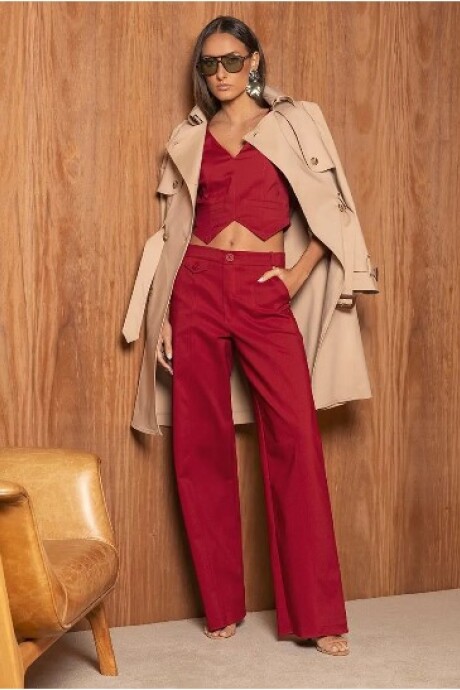 Pantalon Pantalona Beatrice Bordeaux