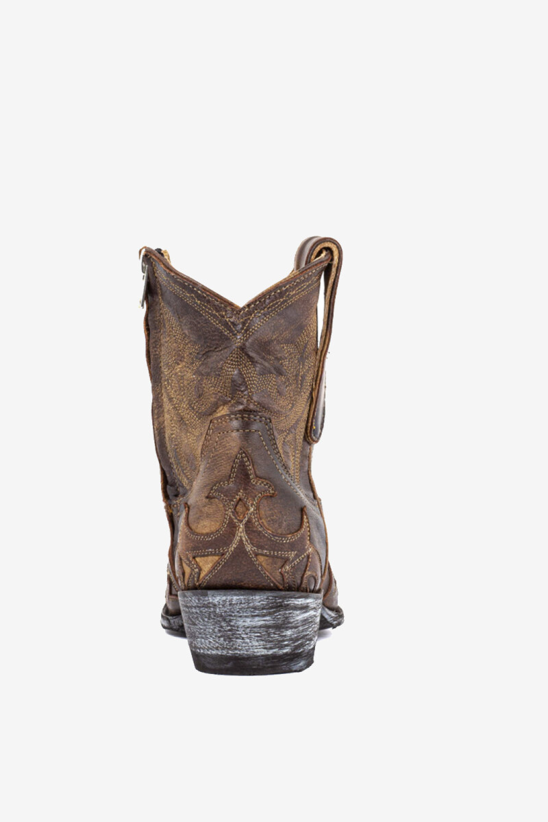 BOTA MEXICANA STITCHED Marron