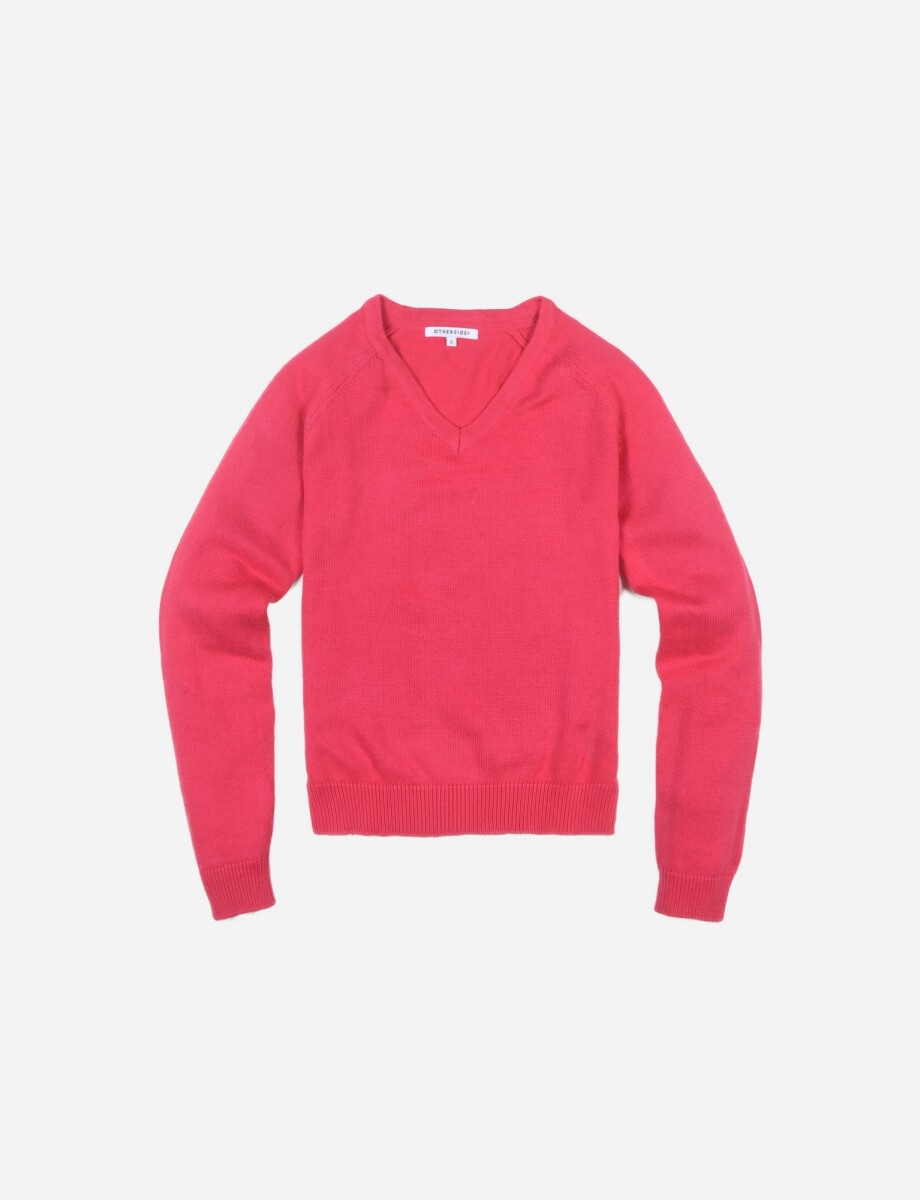 Sweater escote en V manga larga - ROSA 