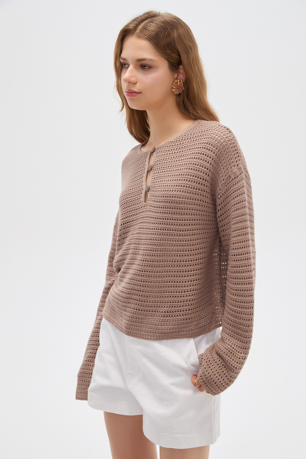 Sweater Ozara Taupe Claro