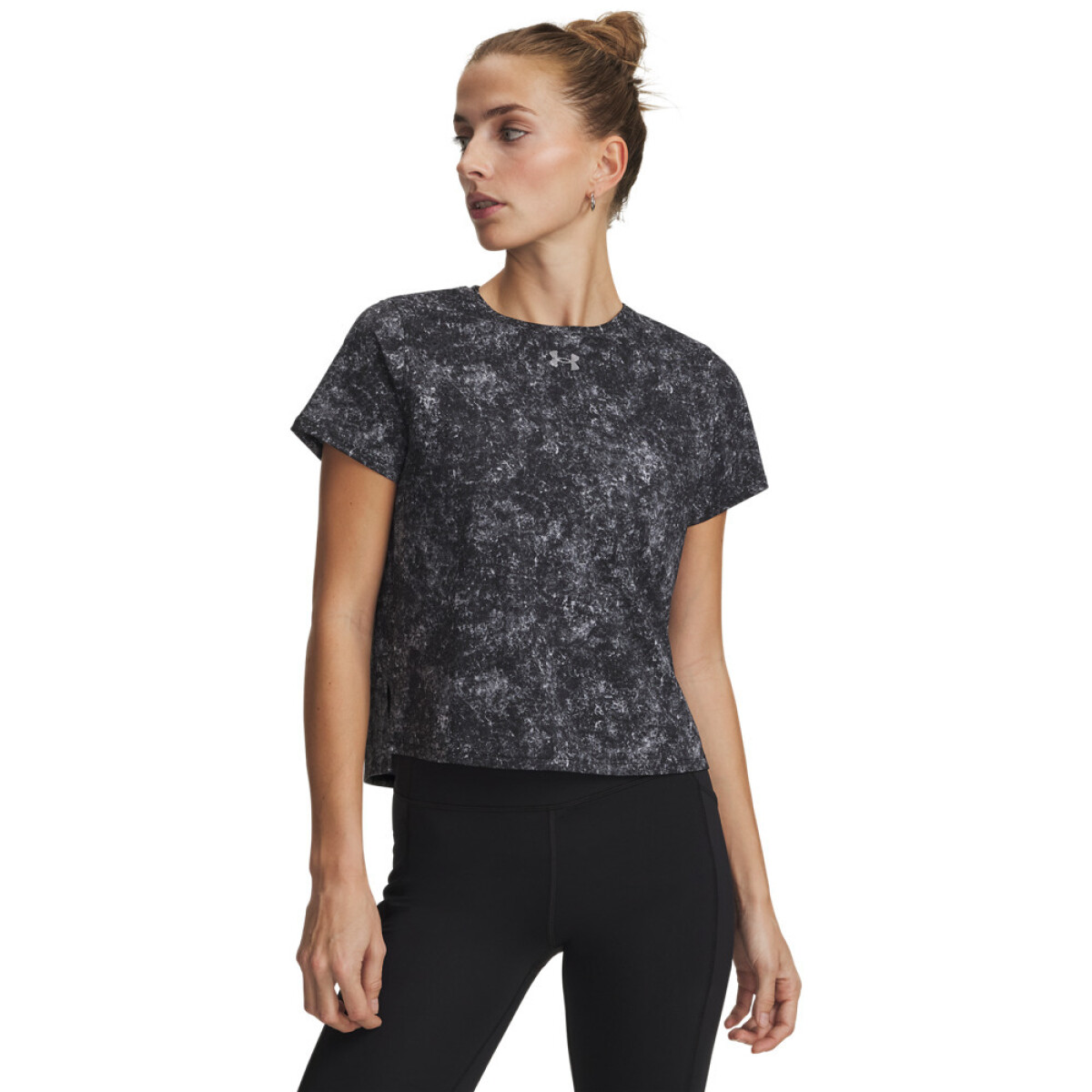 UA Velociti Pro Print SS-GRY - BLK-001 