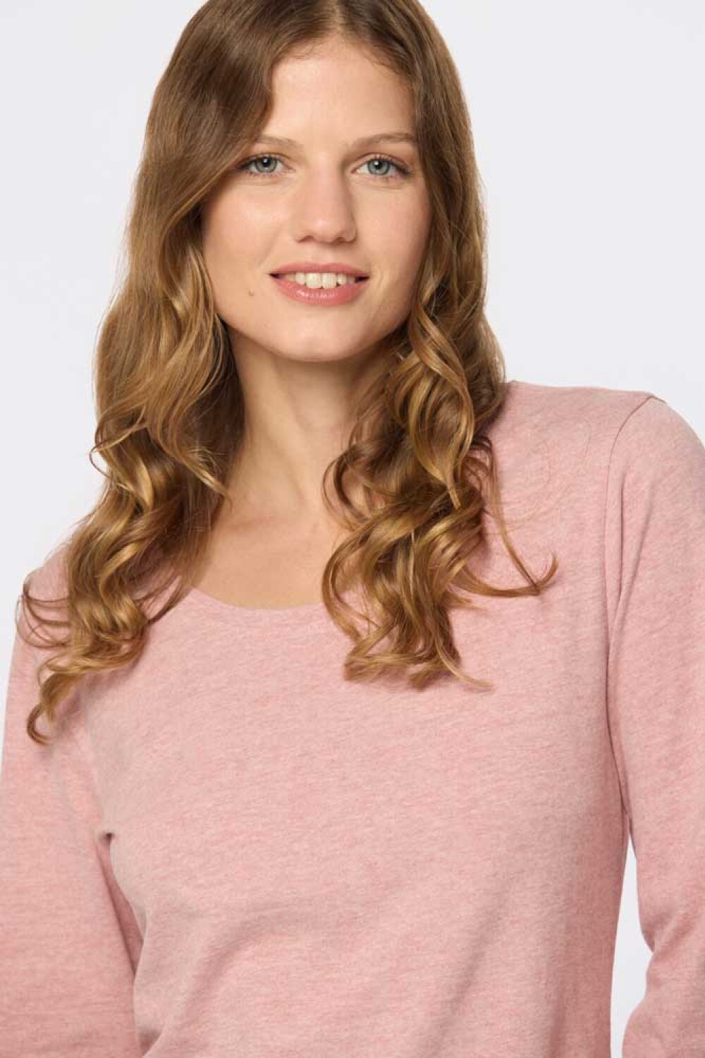 REMERA LISA MANGA LARGA Rosado