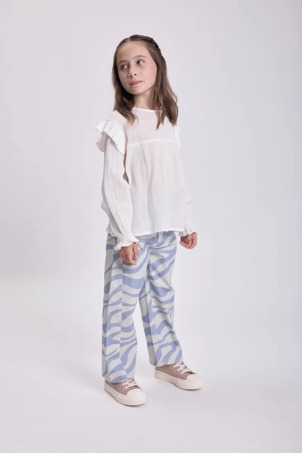 Pantalón jean slouchy cortes Celeste