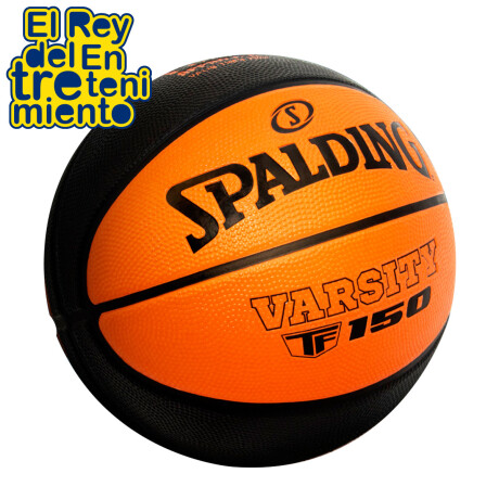 Pelota Spalding Goma N7 TF150 Profesional Basketball TF-150 Naranja/Negra