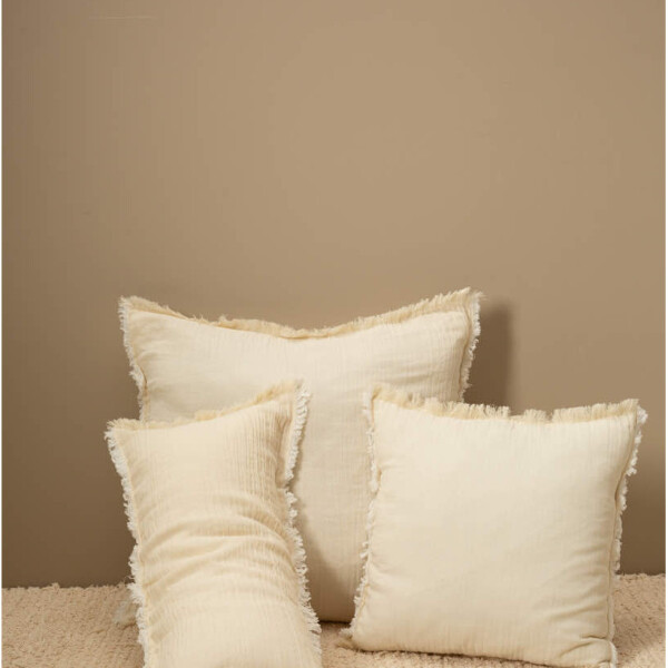 Funda de almohadón LAYER BEIGE - -