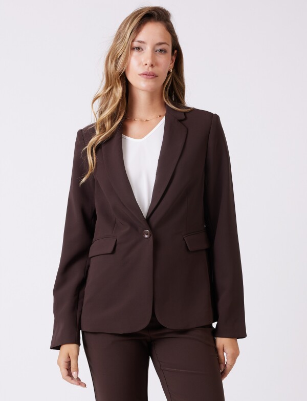Blazer Sastrero Slim MARRON