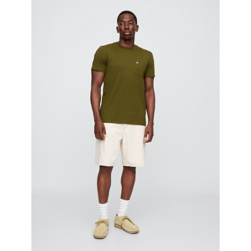INTL - F SS PKT T LOGO DARK OLIVE