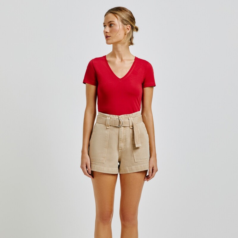 BLUSA MM FEM ROJO OSCURO