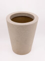 MACETERO CONO CONCRETO GRIS