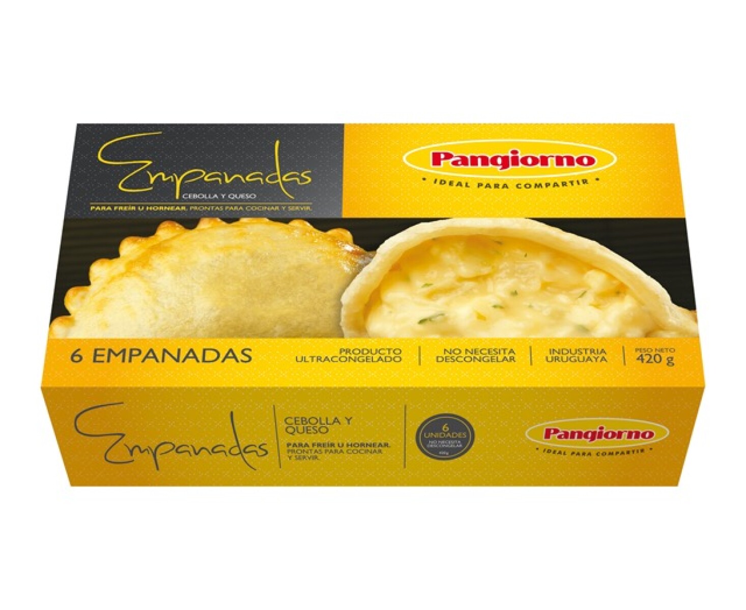 Empanadas de queso y cebolla Pangiorno - 6 uds. - 420 gr 