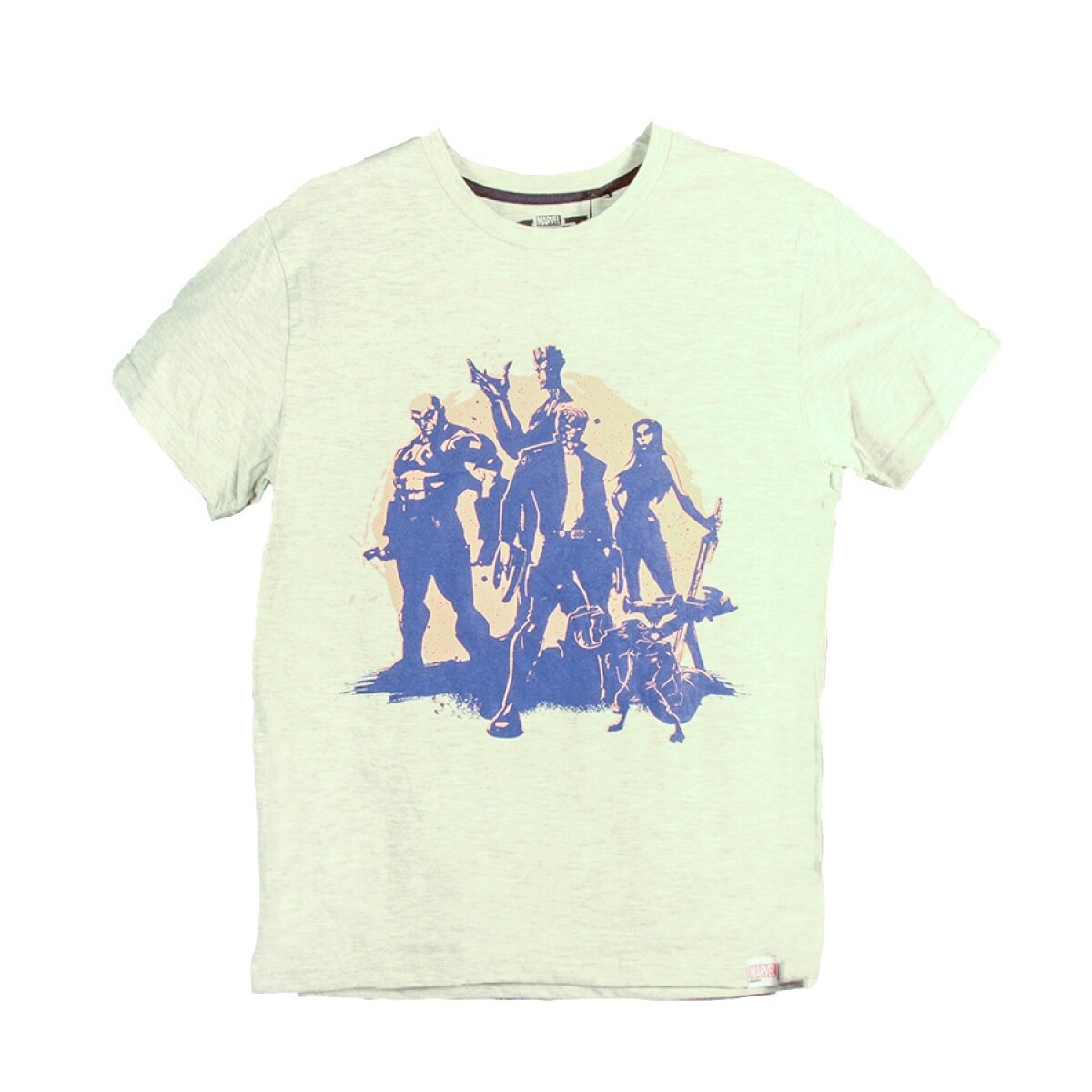 Remera Marvel Guardianes de la Galaxia de Niños - GGIJSS24001 - Gris Claro-melange 