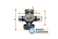 CRUCETA A:106.1mm B:30.1mm C:36.5mm D:107.9mm E:87mm F:9 CRUCETA A:106.1mm B:30.1mm C:36.5mm D:107.9mm E:87mm F:9