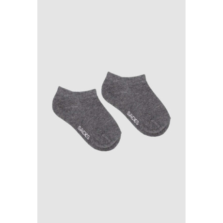 Medias ciclista lisas Gris melange