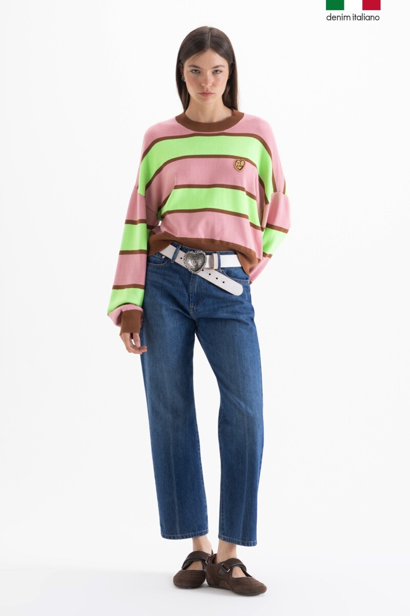 JEANS RAFAELLA MID Celeste